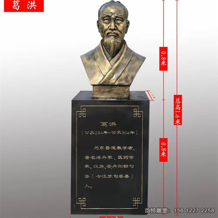 玻璃鋼古代名醫(yī)雕像，中醫(yī)人物雕塑現(xiàn)貨